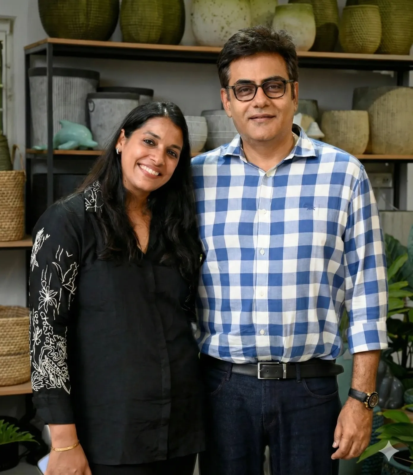 our founder standing