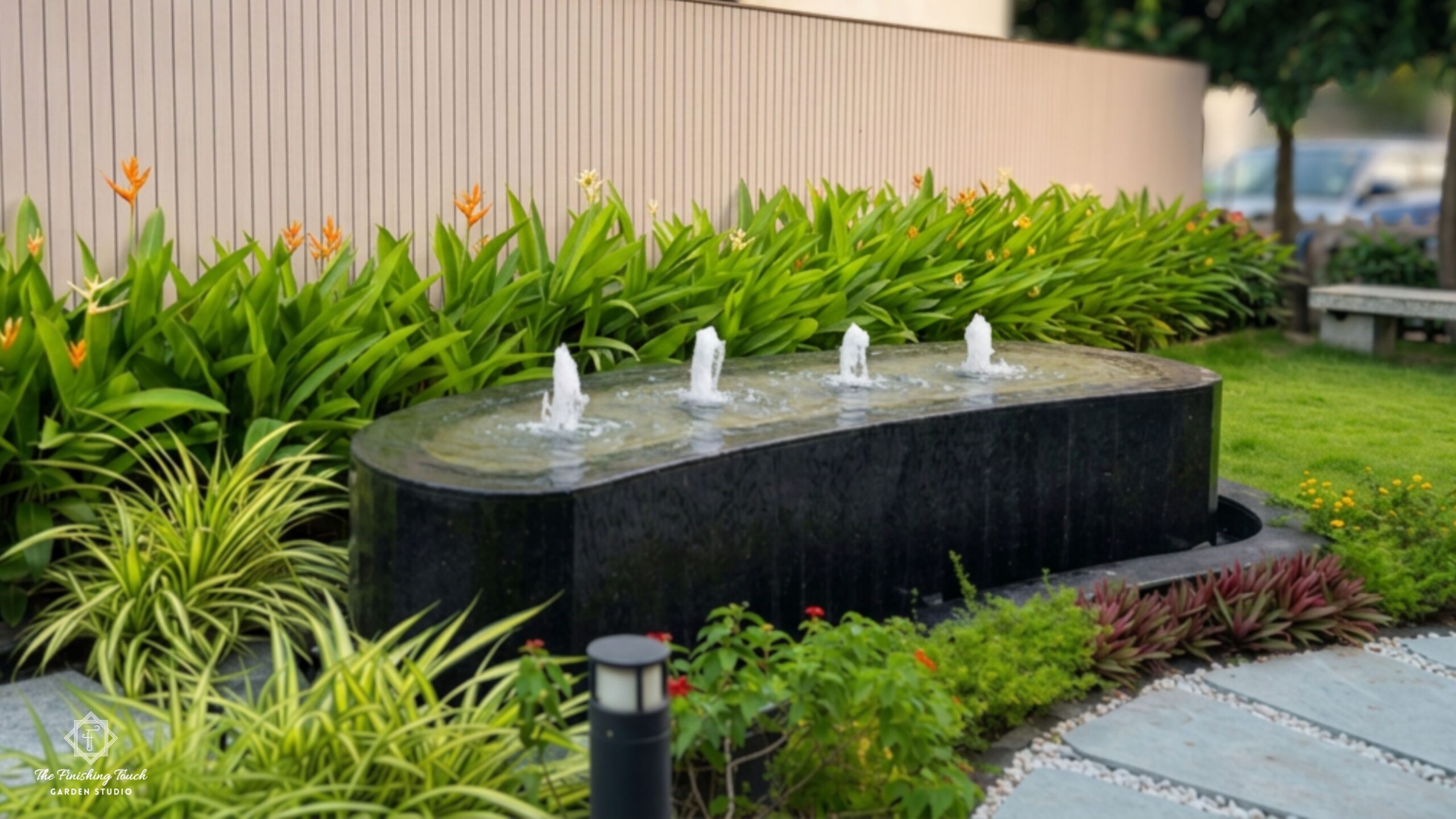 Landscaping Cost in Kolkata (2026): Design, Pergolas, Planters , Garden & Outdoor Light Pricing 3 Water feature installation cost guide for luxury landscapes