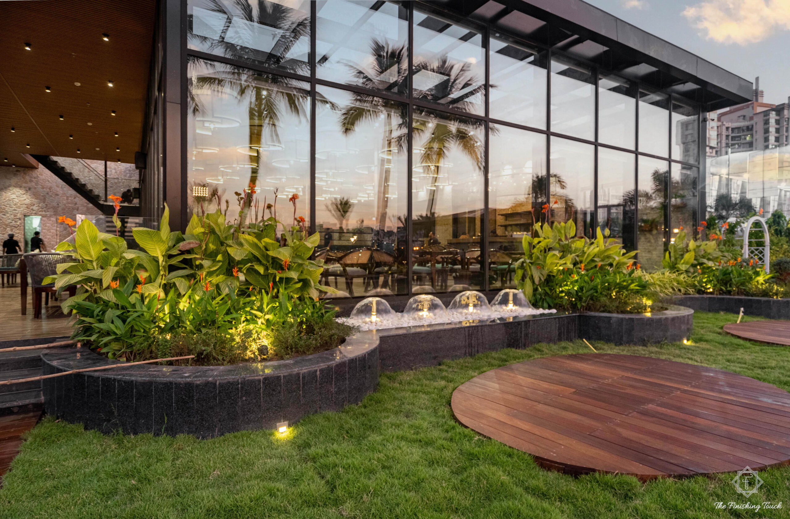 Landscape design and execution for offices, hotels, restaurants, developments, institutions and commercial properties.